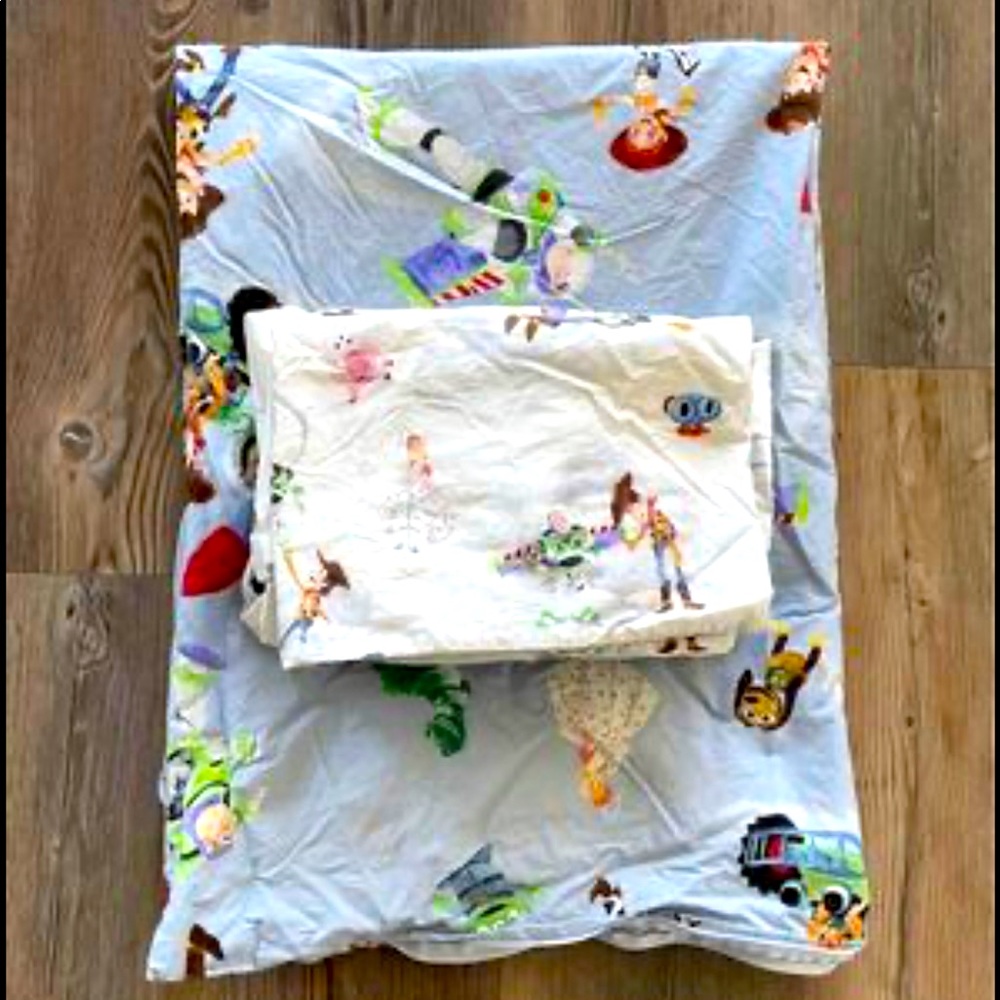 Pottery Barn Toy Story Toddler Sheets
